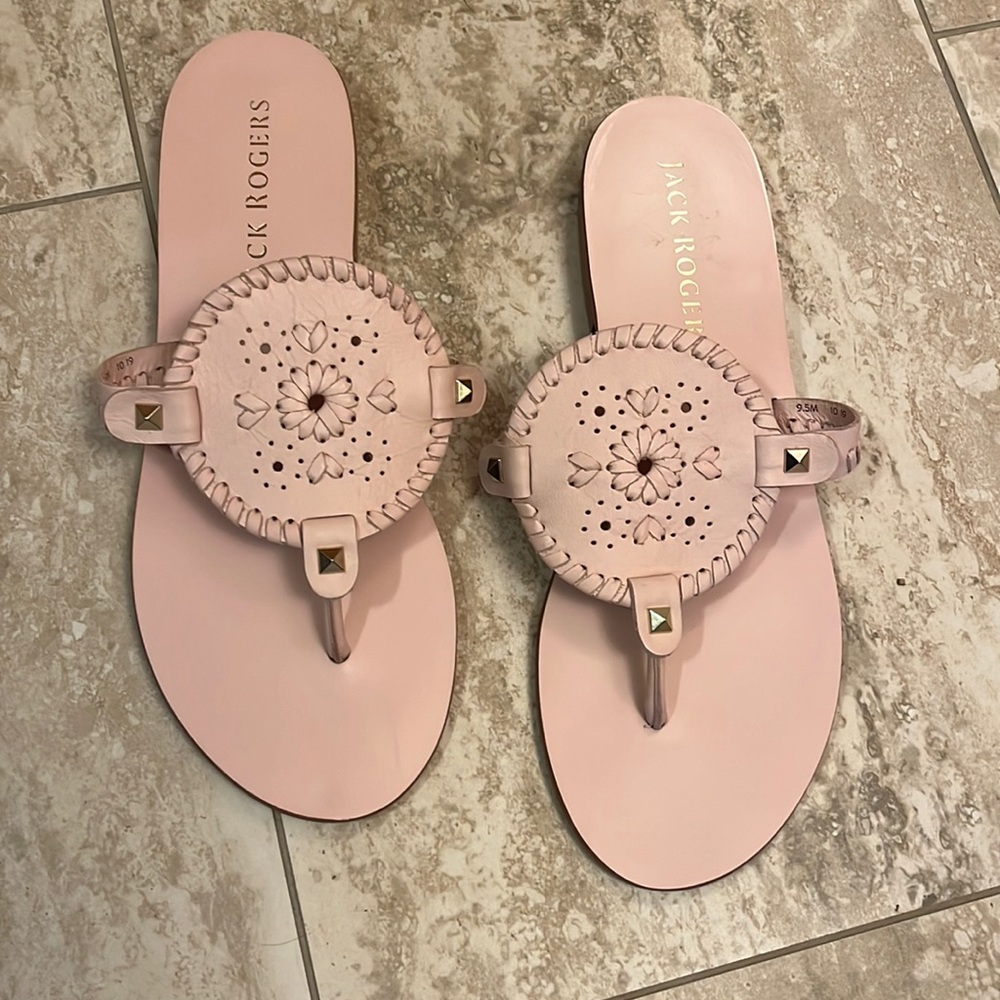 Jack Rogers Size 9.5 Pale Pink Sandals
